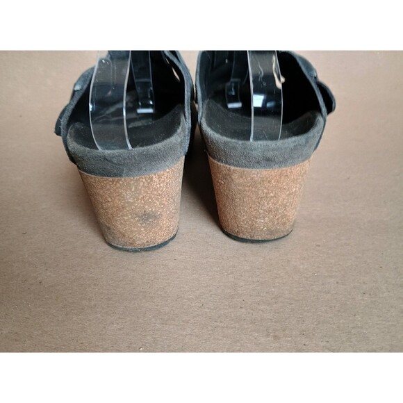 Papillio by Birkenstock Fanny Wedge Buckle Clogs Mules Womens Sz 8 EU 39 Gray - Picture 4 of 9